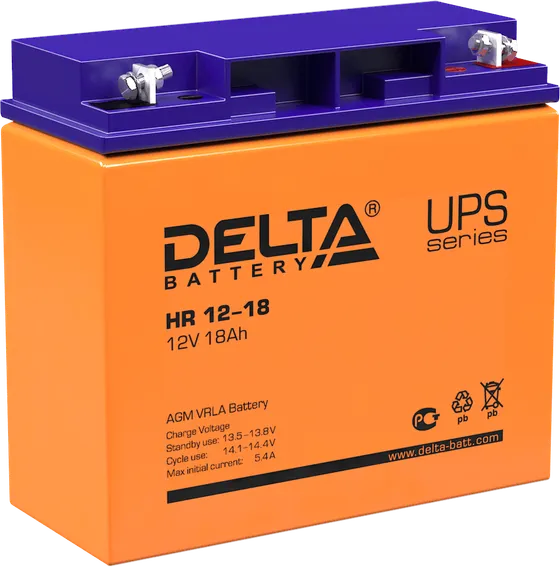 Аккумулятор Delta HR 12-18 — серия High Rate